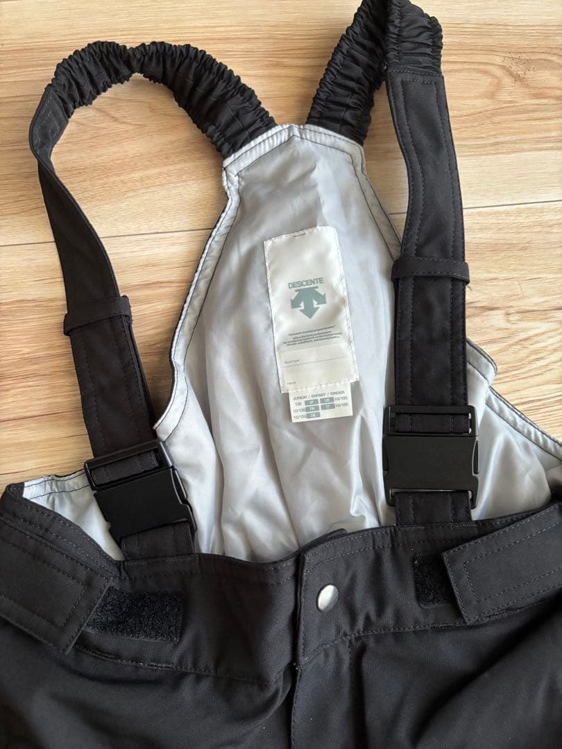 DESCENTE 子ども用スキーウェア レッド/ブラック