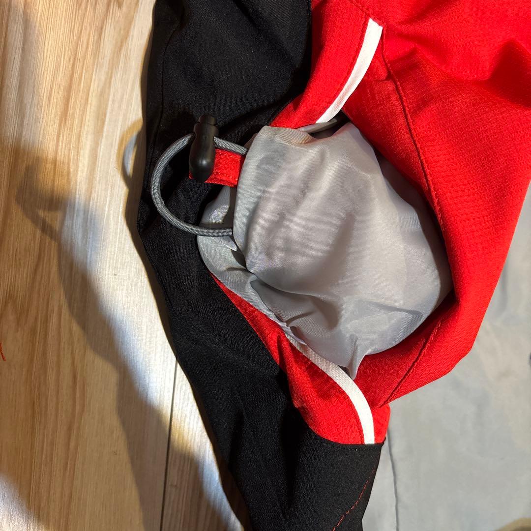 DESCENTE 子ども用スキーウェア レッド/ブラック