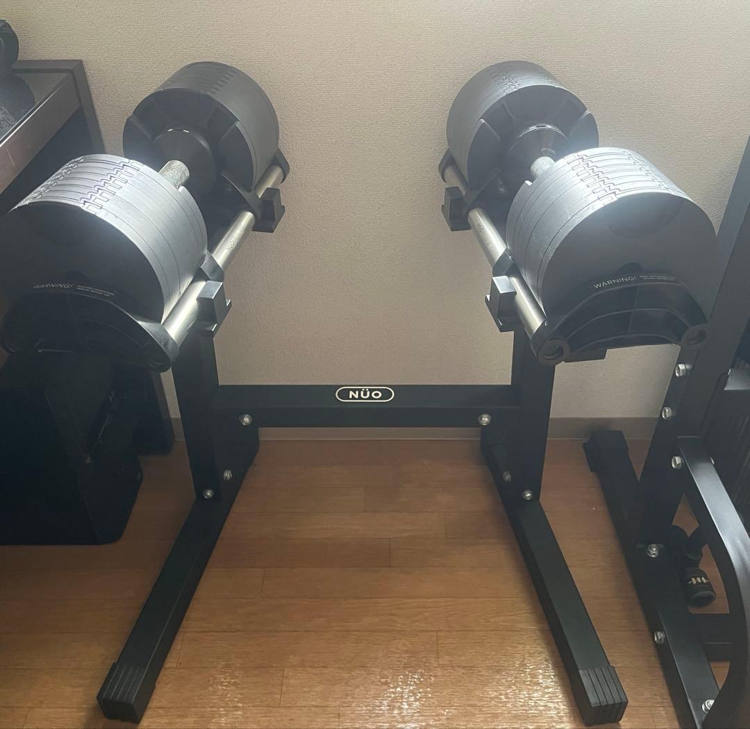 肉まる　 フレックスベル可変式ダンベル32kg×2個 &専用スタンドセット