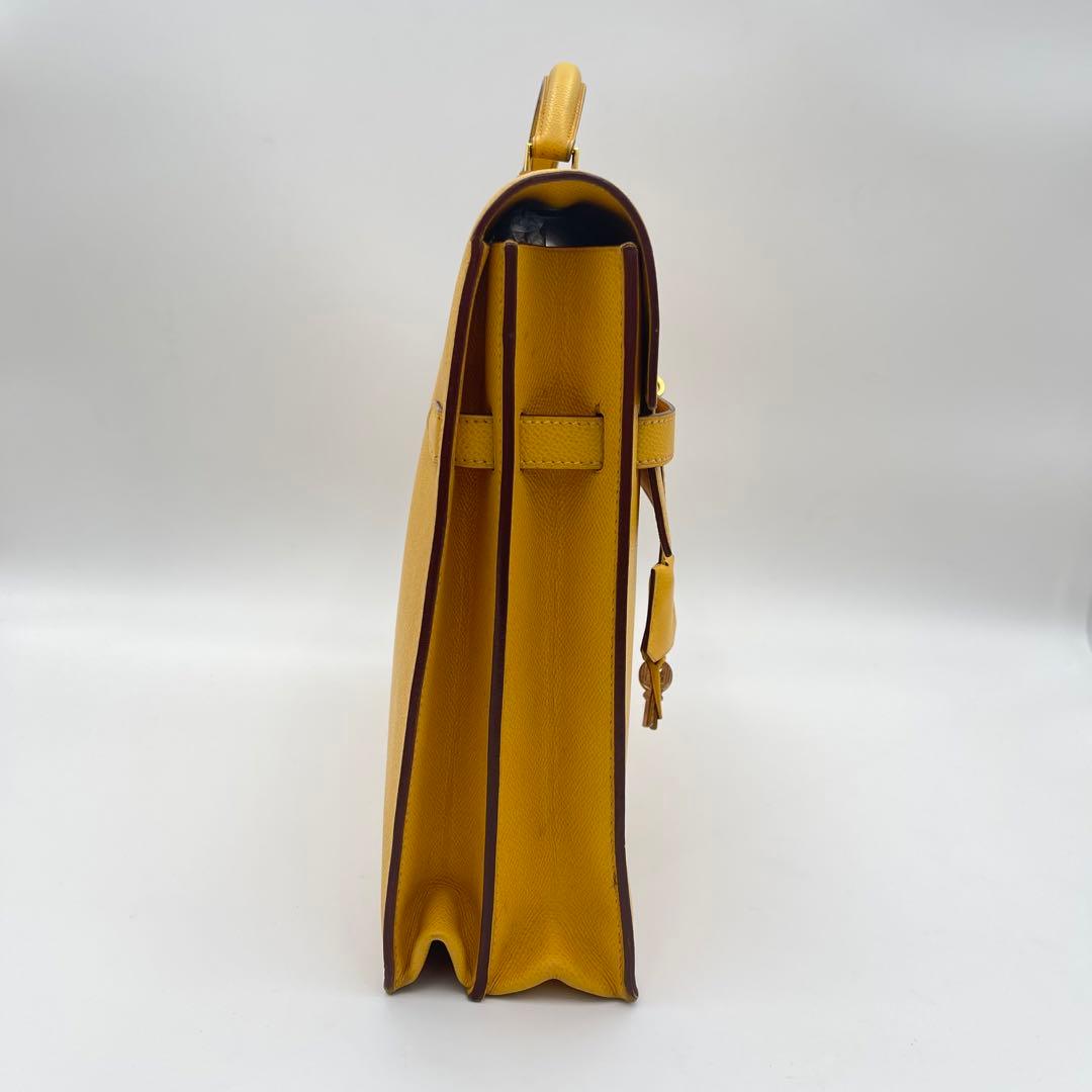 美品✨エルメス　ケリーデペッシュ38 ヴォーエプソン　F刻印　2002年