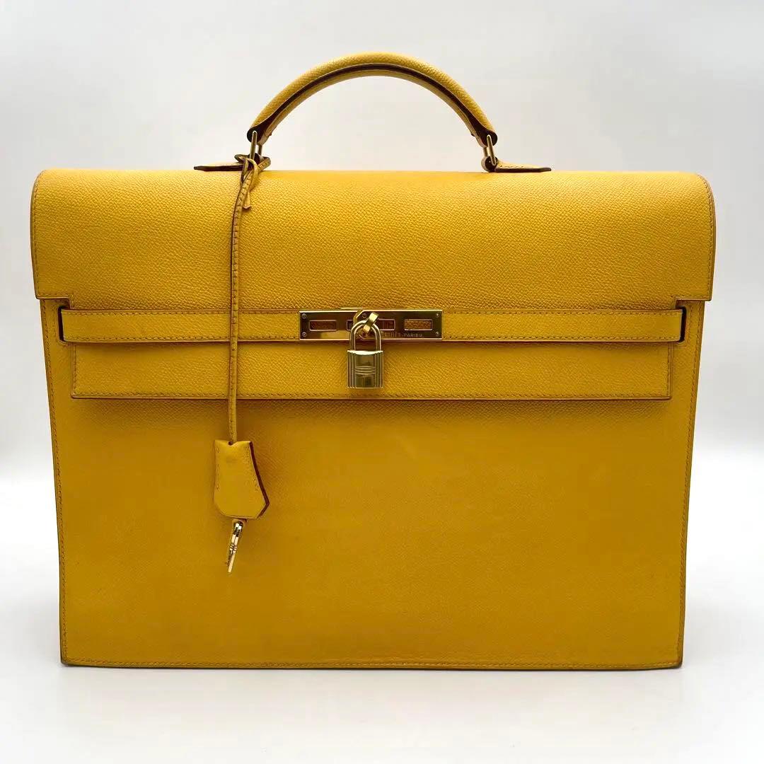 美品✨エルメス　ケリーデペッシュ38 ヴォーエプソン　F刻印　2002年