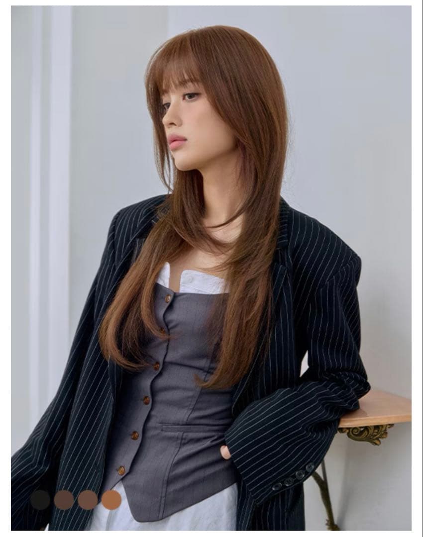 ピンクエイジ トップカバーリアルスキン シースルーバング