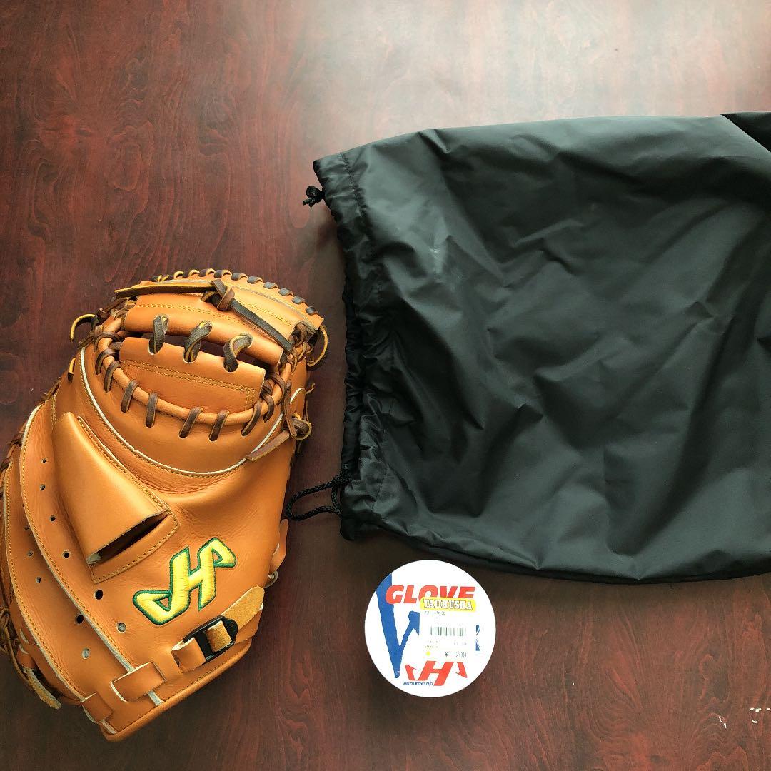【ほぼ未使用】ハタケヤマ　硬式 キャッチャーミットax-222