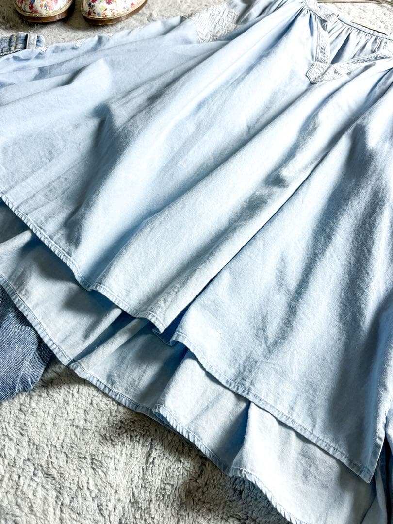 【ne Quittez pas】ヌキテパ エンブロイダリー ブラウス チュニック