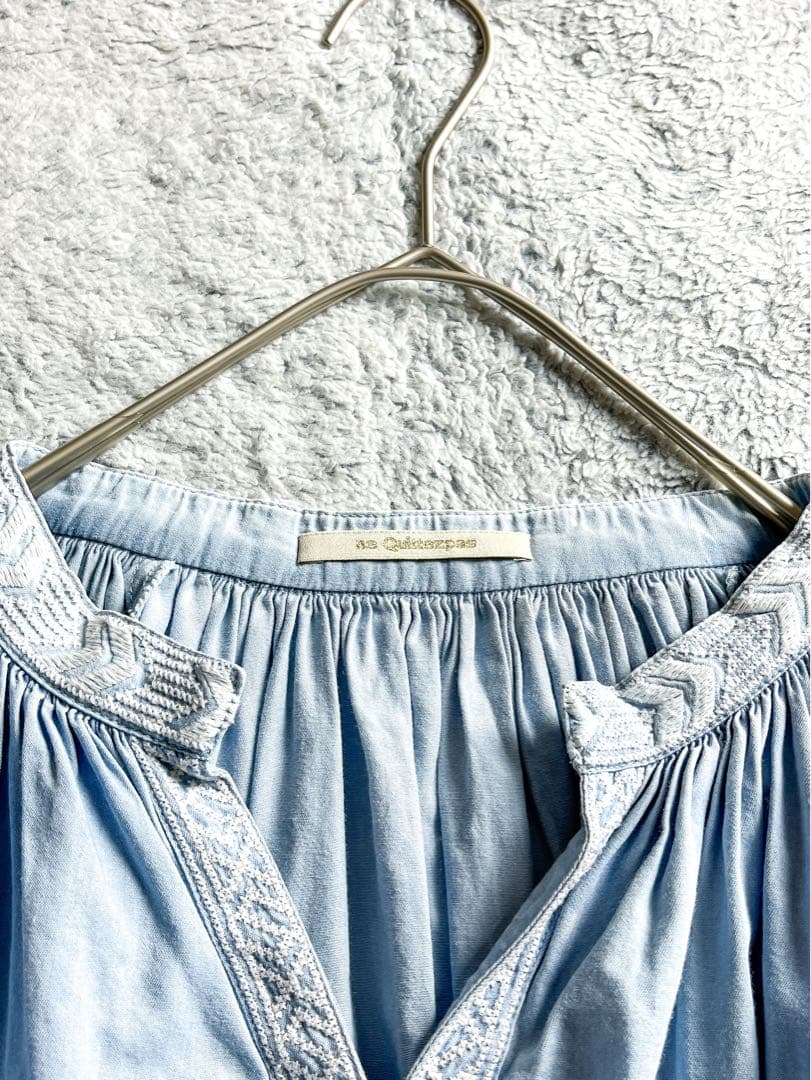 【ne Quittez pas】ヌキテパ エンブロイダリー ブラウス チュニック