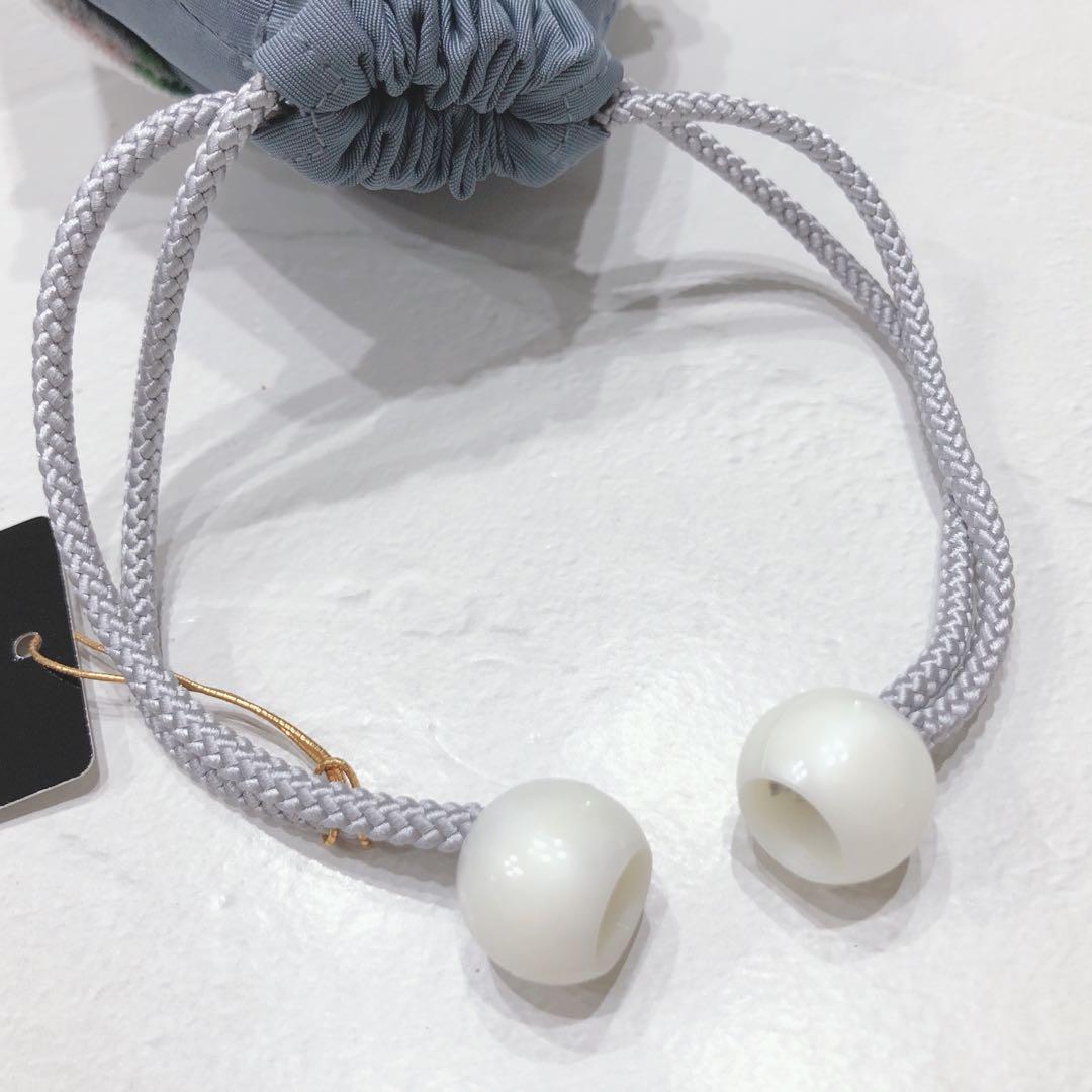 ☆未使用☆ FEILER ボトルポーチ ピュールミュゲ スズラン柄 グレー