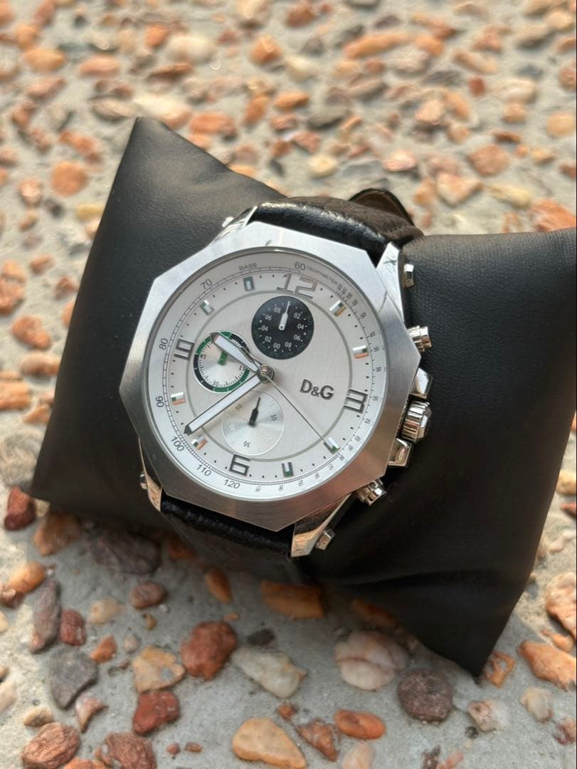 D&G シルバー 腕時計 クロノグラフ