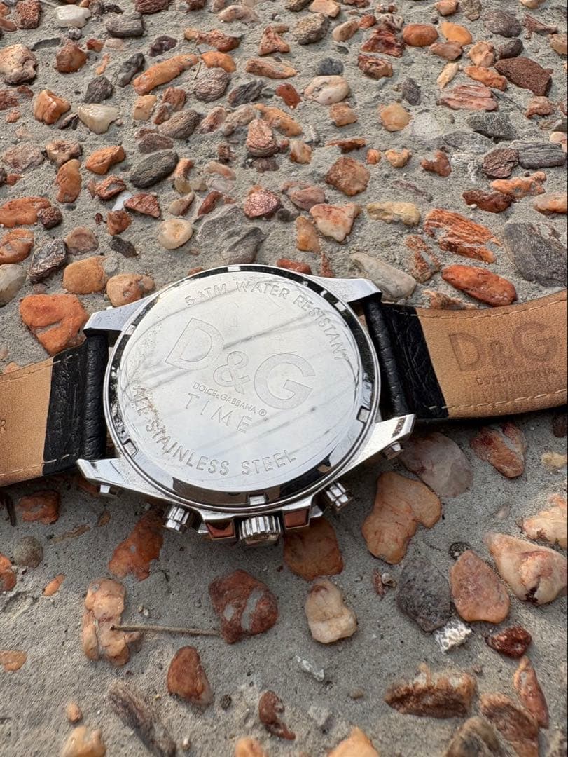 D&G シルバー 腕時計 クロノグラフ