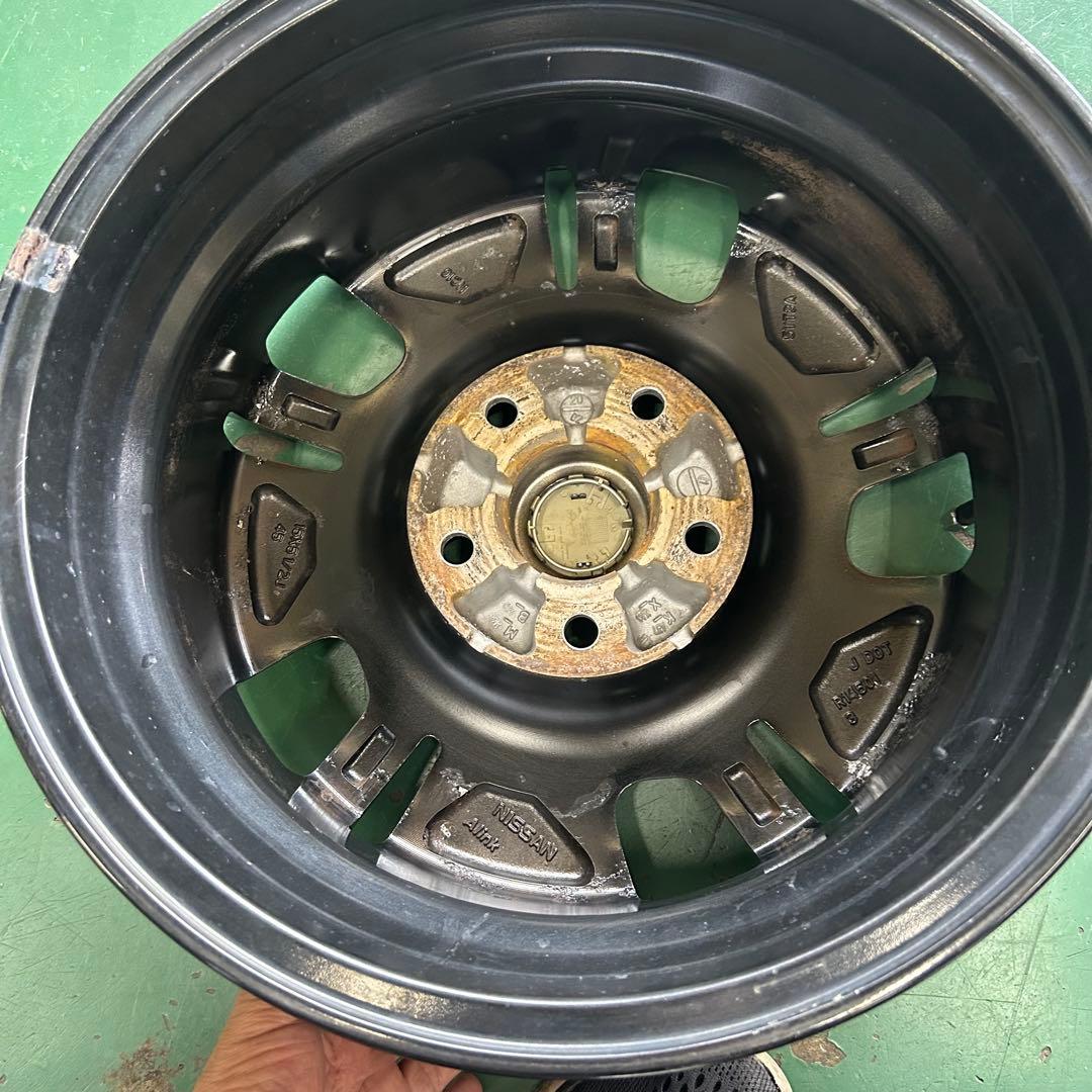 中古アルミ15Ｘ5.5　日産セレナ純正4本セット