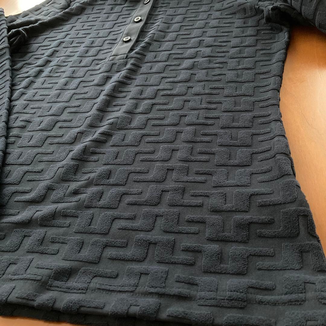 新品J.LINDEBERG レディース長袖ポロシャツ ネイビー Lサイズ 秋冬