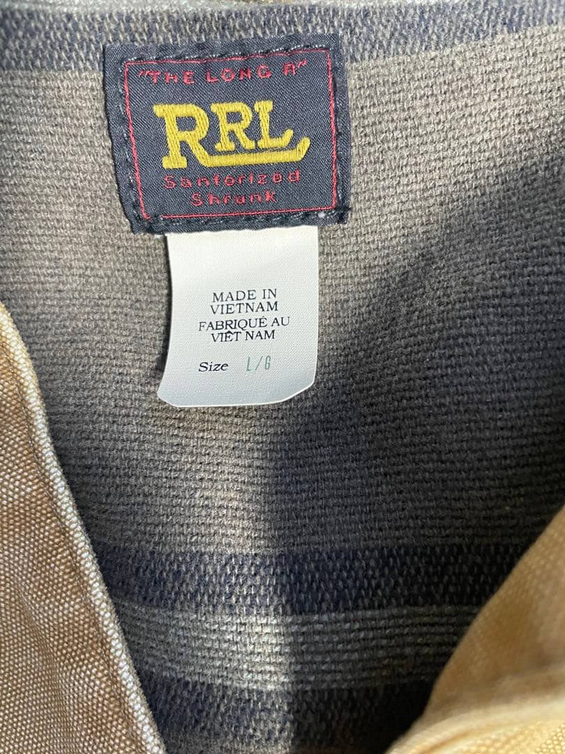 RRL ダブルアールエル コーデュロイカラー キャンバス ジャケット Lサイズ