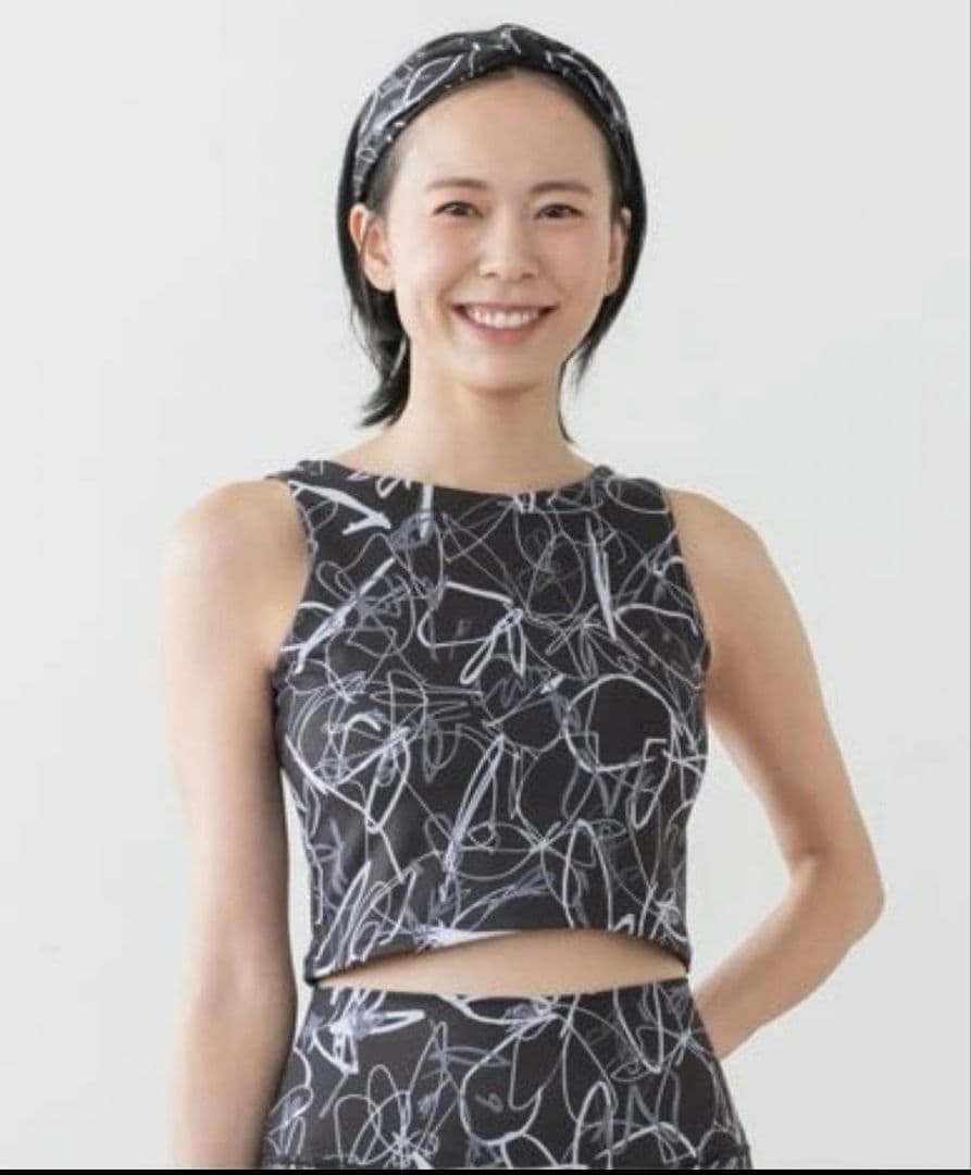 新品　3点セット　SUKALA リボンフラワープリント ブラック M