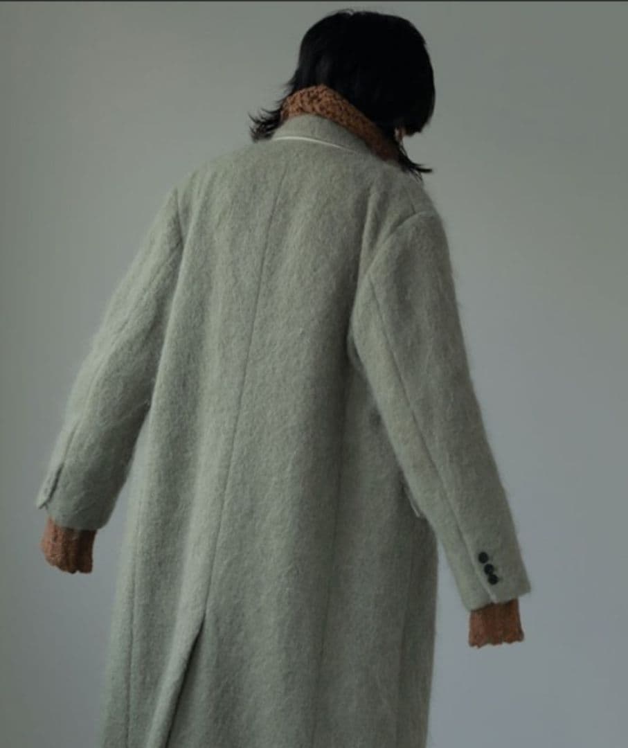 美品・ETRE TOKYO エトレトウキョウ ウールシャギーチェスターコート