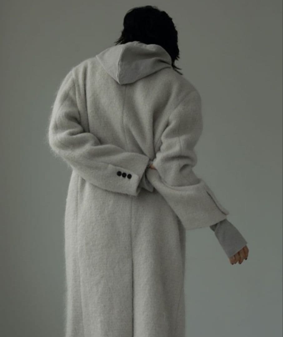 美品・ETRE TOKYO エトレトウキョウ ウールシャギーチェスターコート