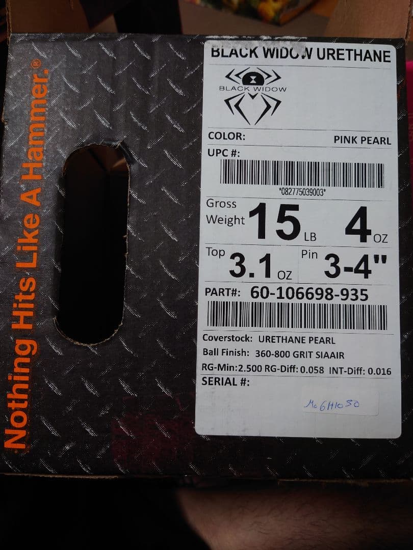 ブラックウィドーウレタンピンクパール