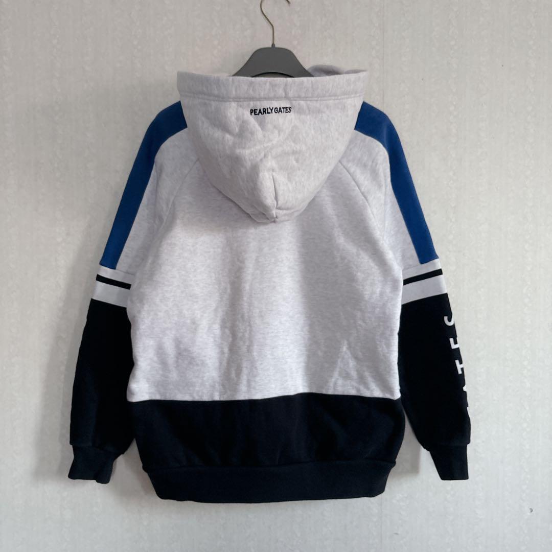 PEARLY GATES パーカー 配色 ロゴテープ ユニセックス サイズ0