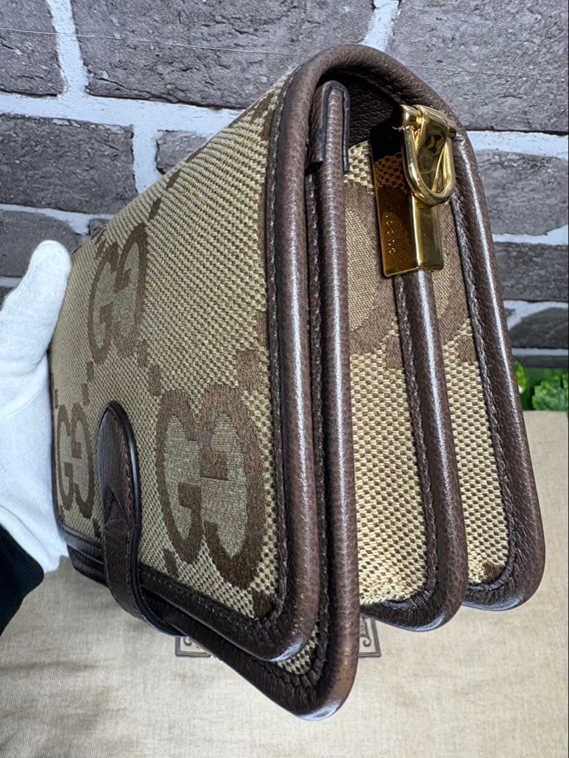 ⭐️美品⭐️ GUCCI ジャンボGGキャンバスミニショルダーバッグ