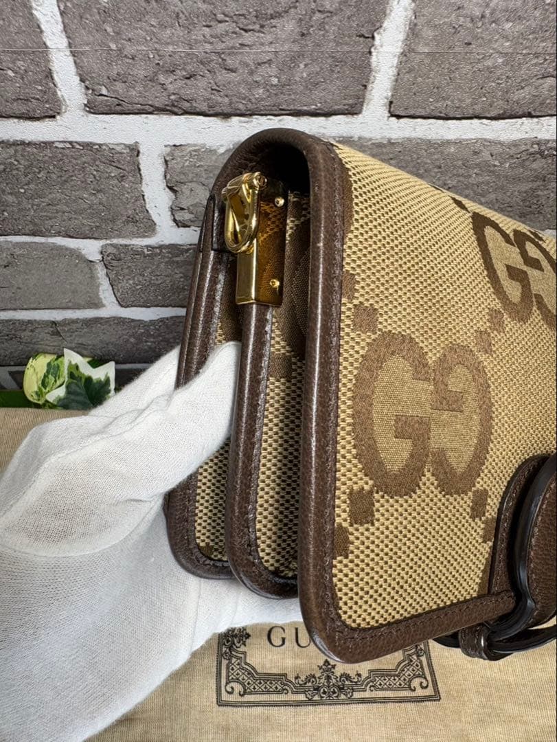 ⭐️美品⭐️ GUCCI ジャンボGGキャンバスミニショルダーバッグ