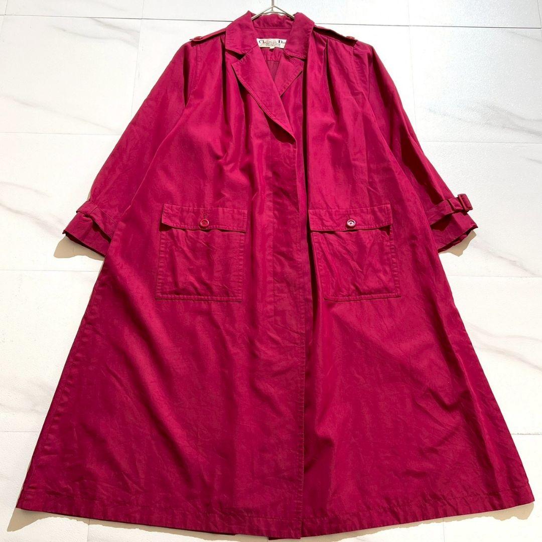 Christian Dior vintage SILK ロングコート 紫 7号