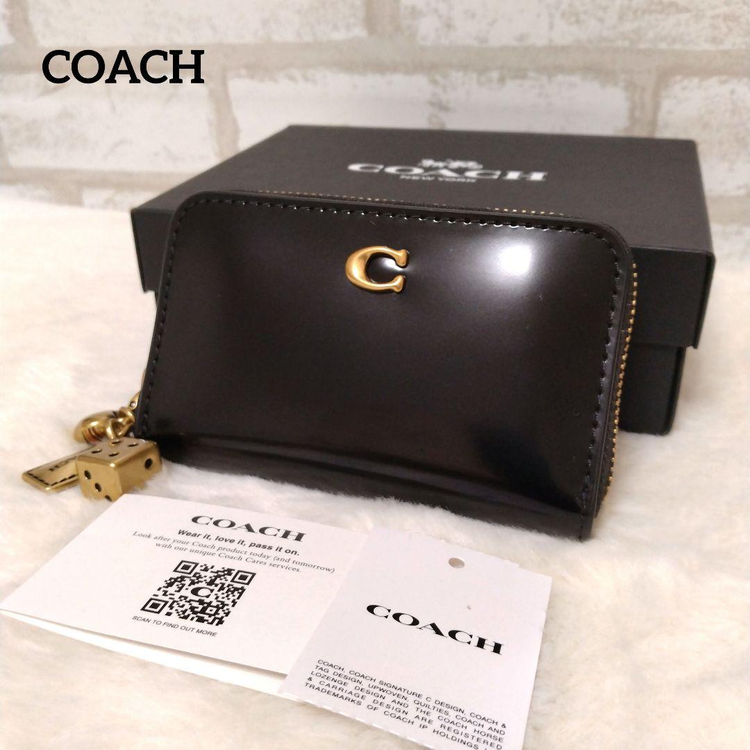 【未使用品】コーチ エッセンシャル スモール ジップ チャーム ウォレット