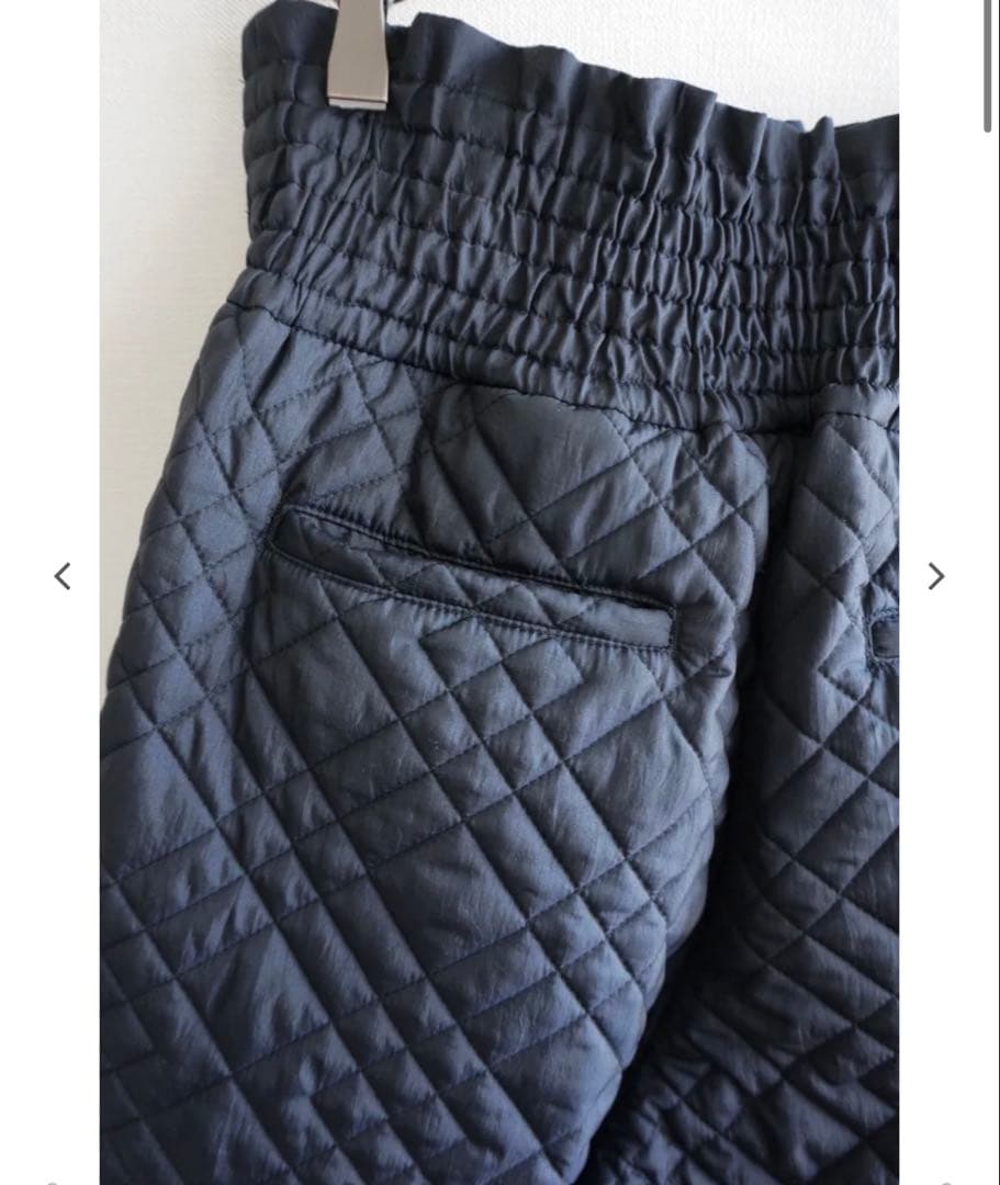 新品 お得 unoa ウノア パンツ ナイトブルー size M Quilted