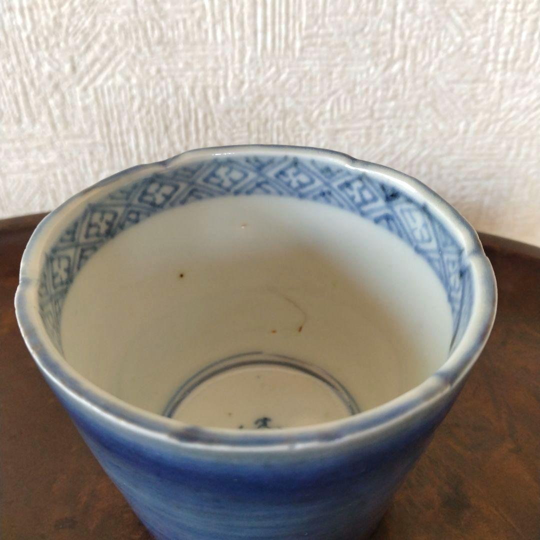 古伊万里瑠璃釉蕎麦猪口江戸時代