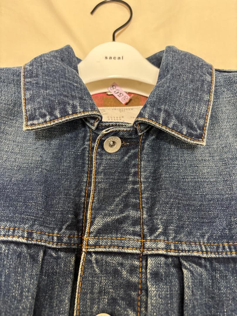 sacai MA-1 デニム コンビネーション ジャケット ドッキング