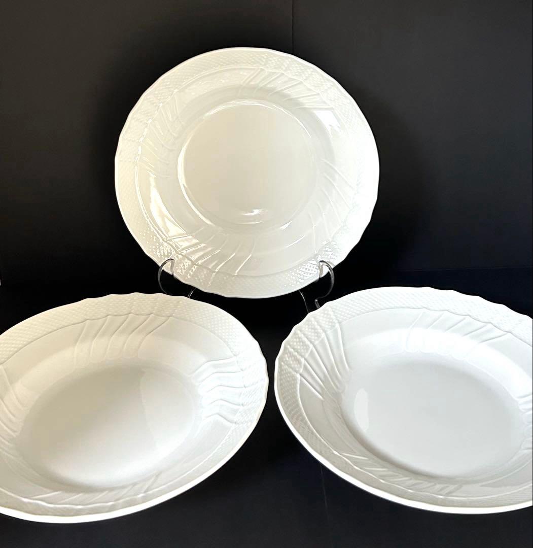 Richard Ginori ベッキオホワイト パスタ スープ プレート 23