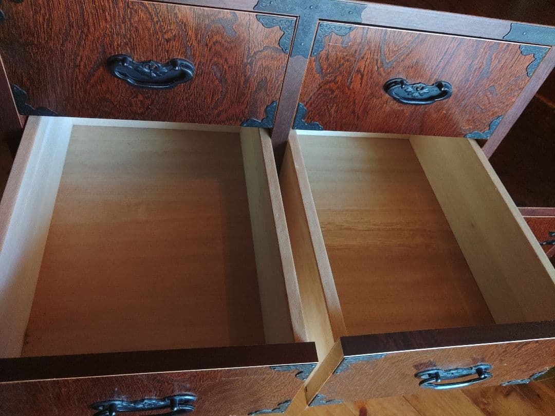 希少　けやき民芸 階段タンス 民芸箪笥 和家具 和風インテリア 和モダン　レトロ