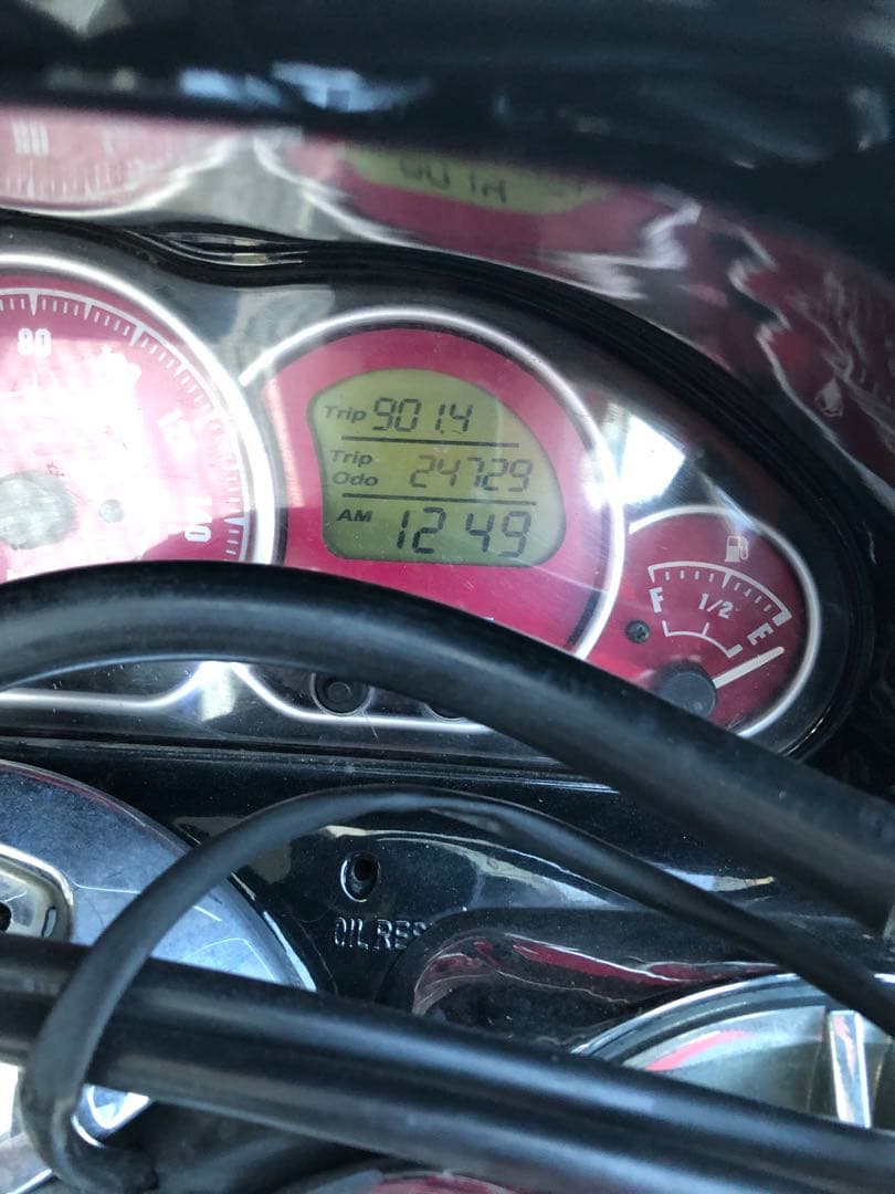 ヤマハ マジェスティ250 SG03J マジェ 5連マジェ 赤 レッド メーター