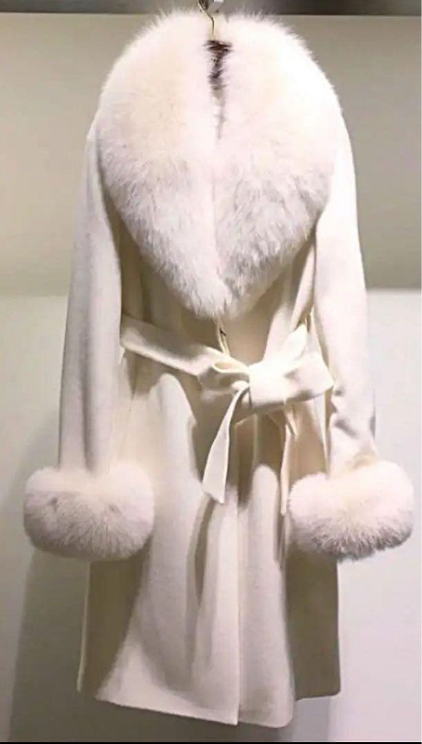 PINKY&DIANNE アンゴラ　ファーコートsize40