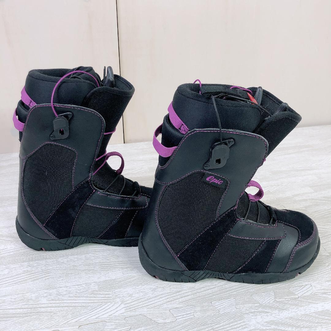 EPIC スノーボードブーツ 24.5cm ブラック/パープル