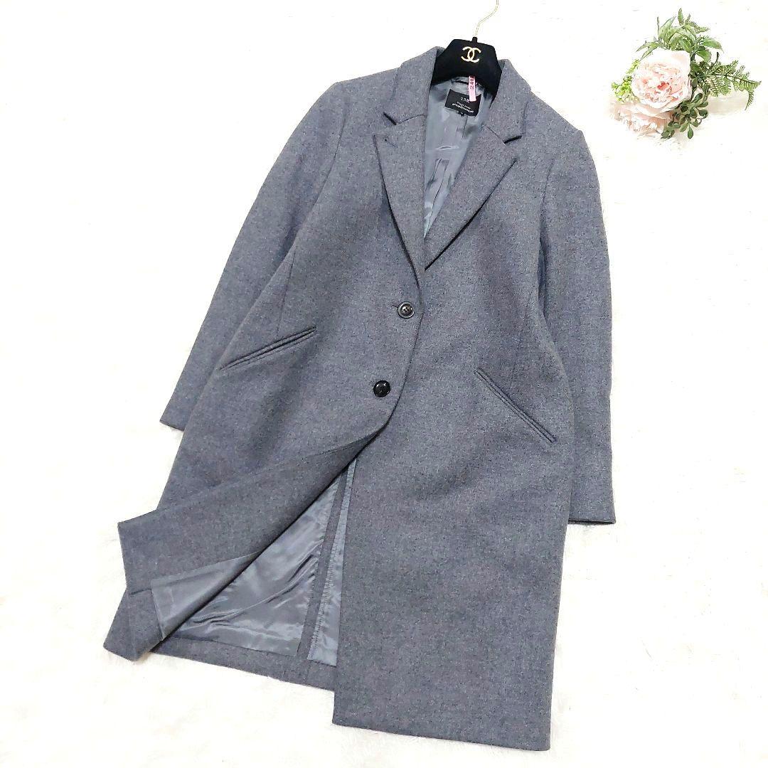 美品 23区 ウール チェスターコート Bellandi イタリア生地 40