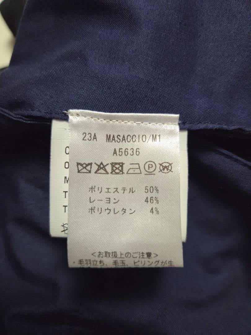 【美品】ジャブスアルキヴィオ　MASACCIO　トロジャージー　黒　46　秋冬