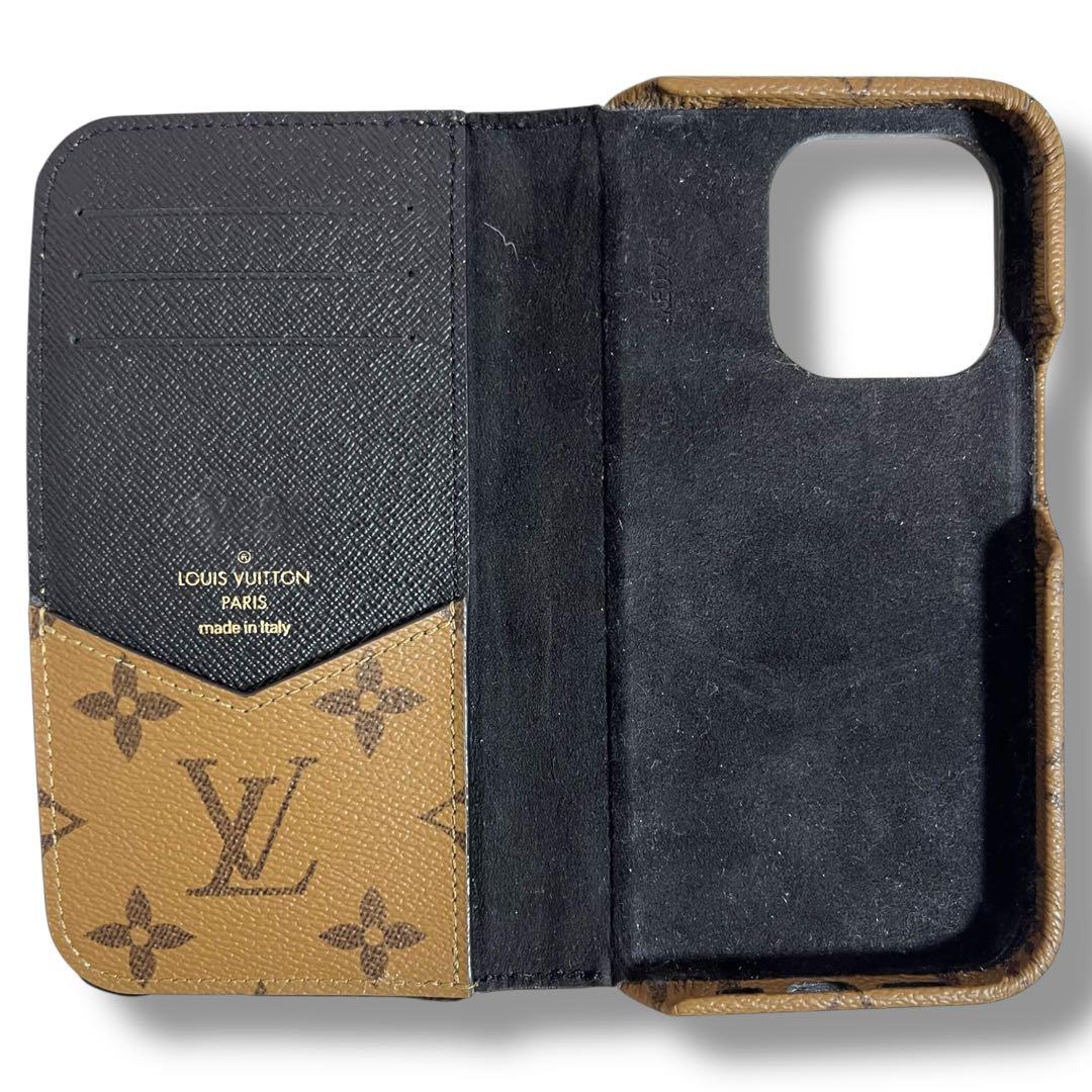 ルイヴィトン iPhone 14 Pro ケース モノグラム リバース 手帳型