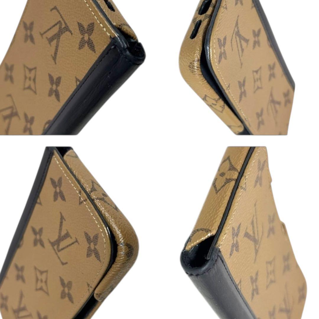 ルイヴィトン iPhone 14 Pro ケース モノグラム リバース 手帳型