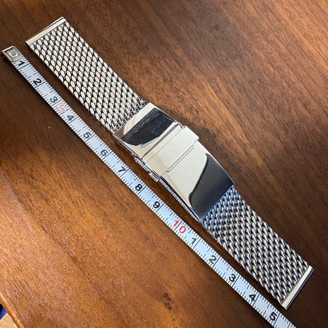 時計ベルト バンド HERMANN STAIB メッシュ ブレスレット 20mm