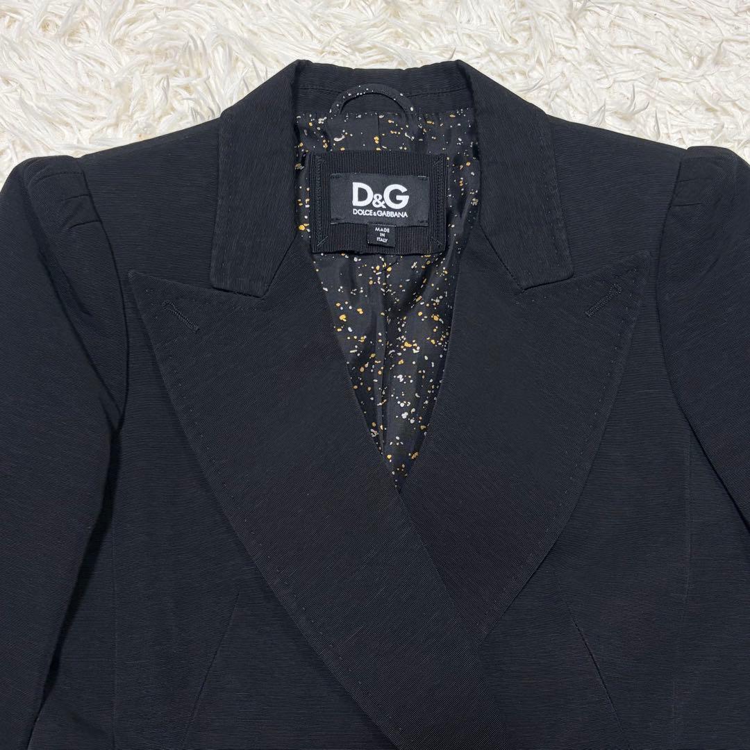 D&G Dolce&Gabbana レディース ジャケット ブラック 総柄 Ｍ