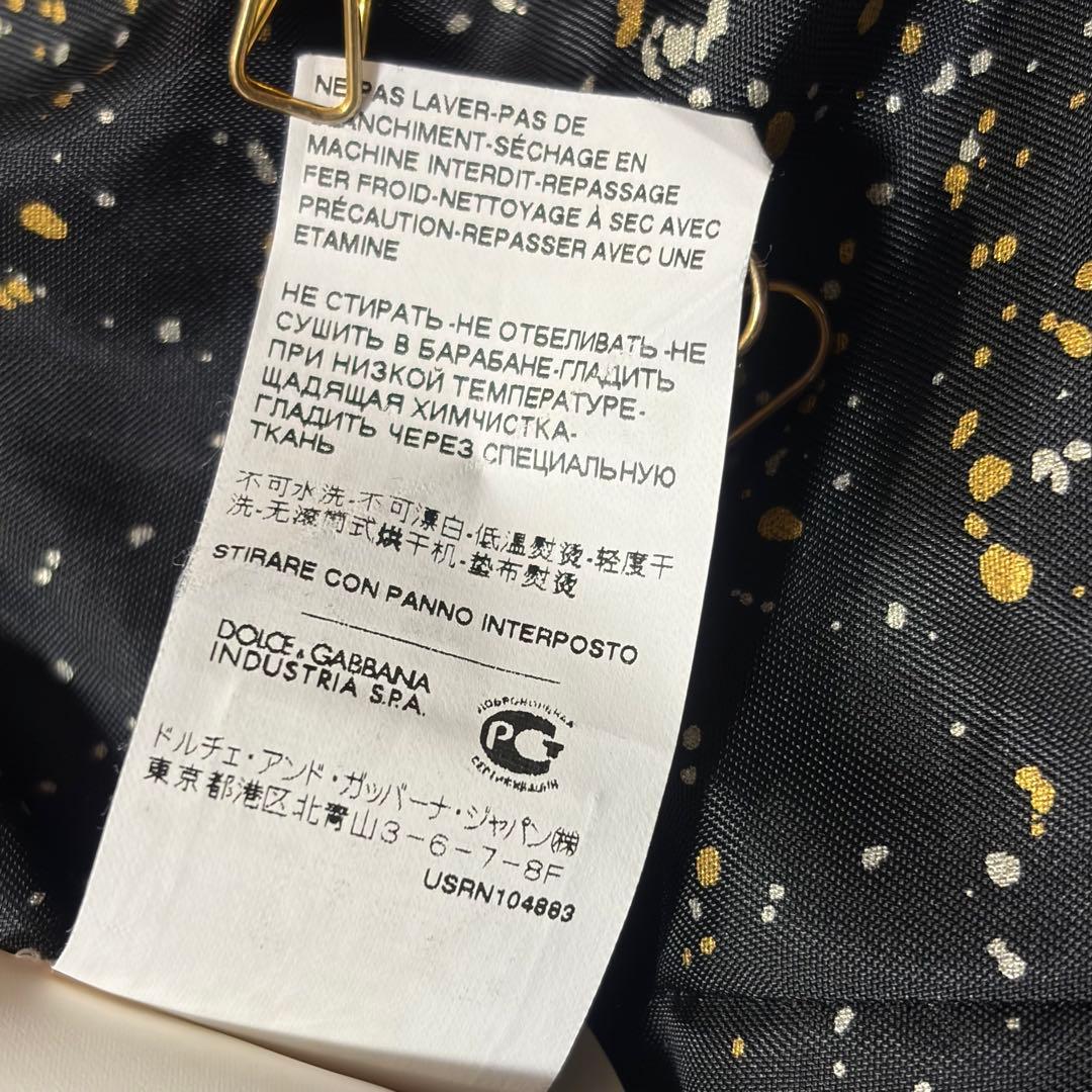 D&G Dolce&Gabbana レディース ジャケット ブラック 総柄 Ｍ