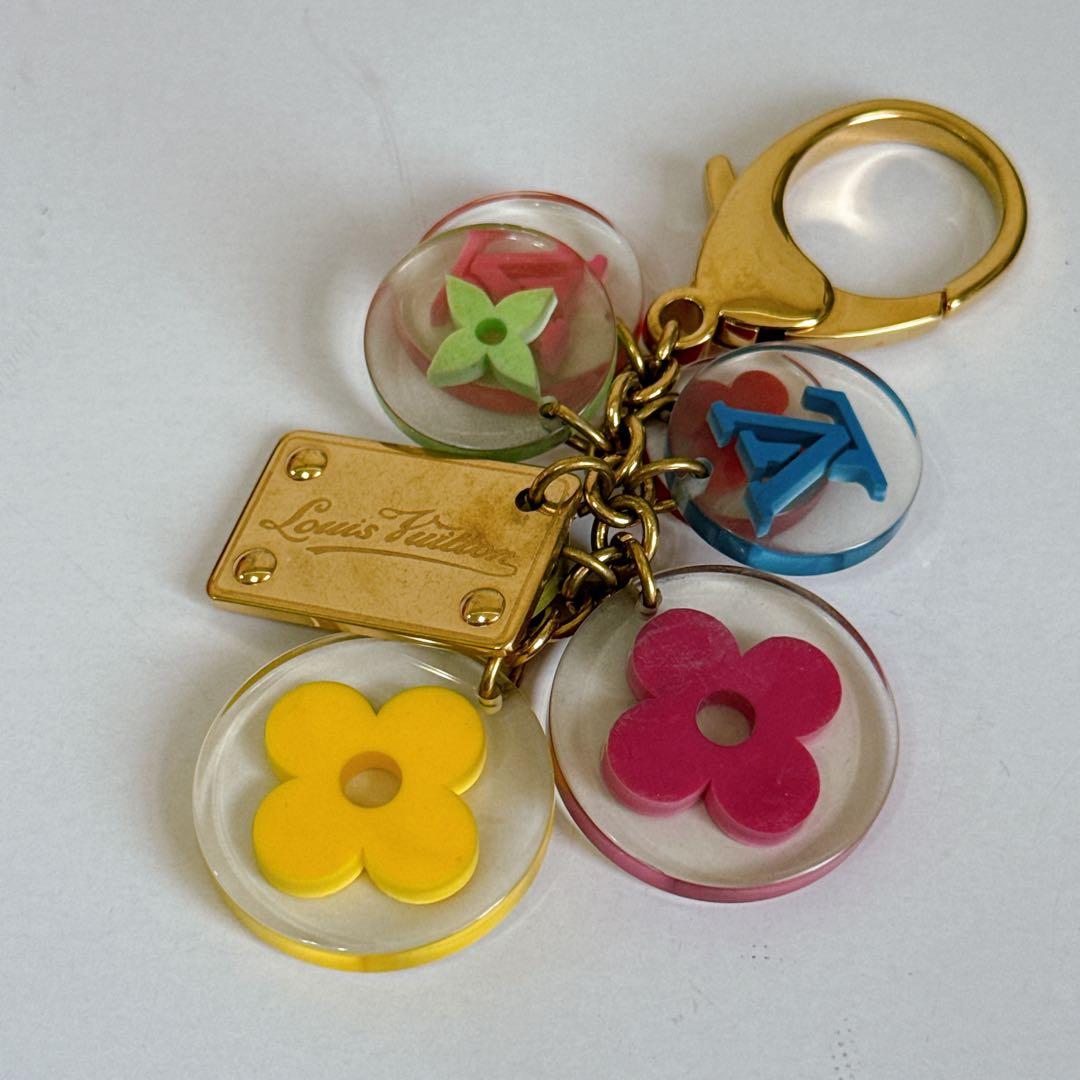 ルイヴィトン　マルチカラー　M60046 ゴールド　ポルトクレ　キーホルダー