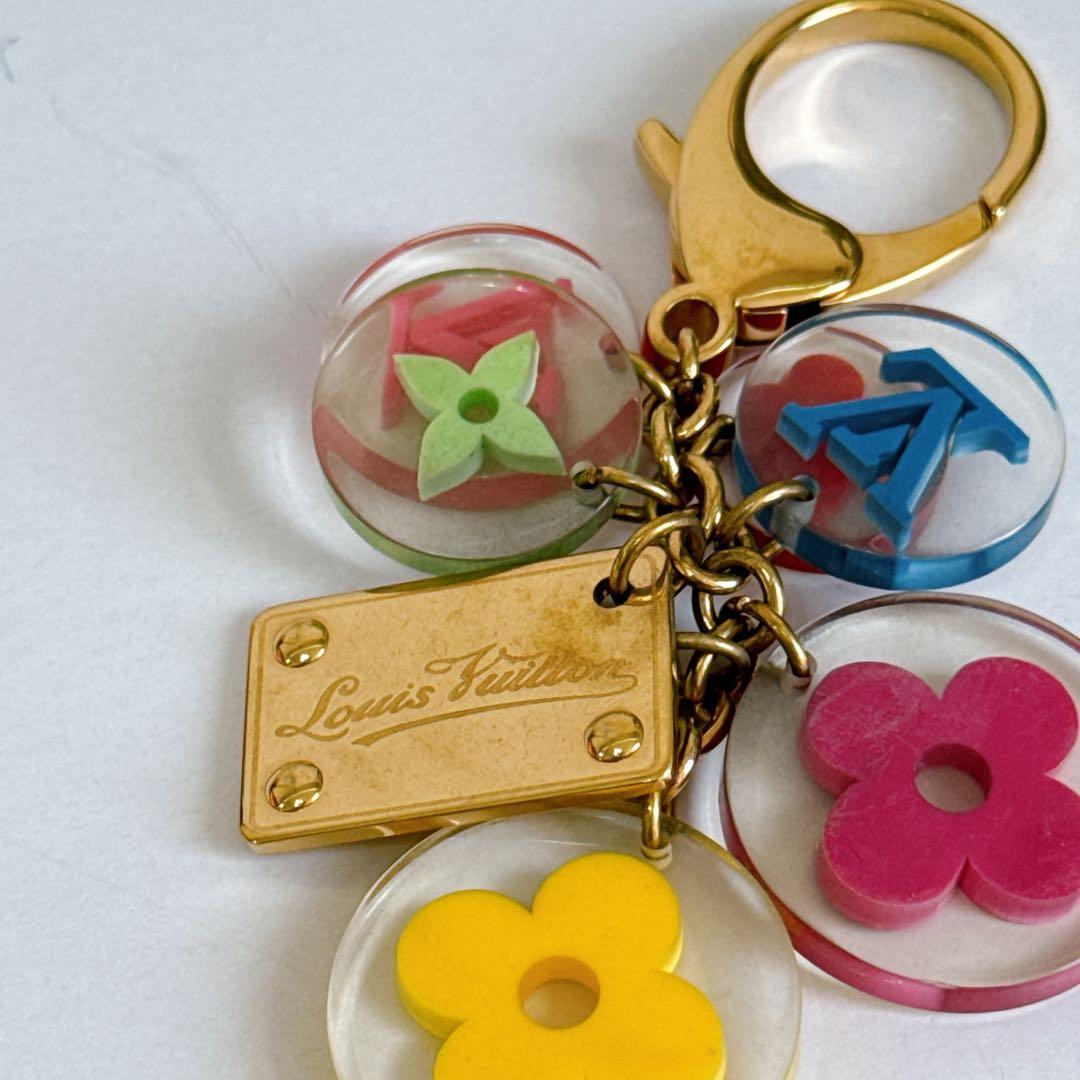 ルイヴィトン　マルチカラー　M60046 ゴールド　ポルトクレ　キーホルダー