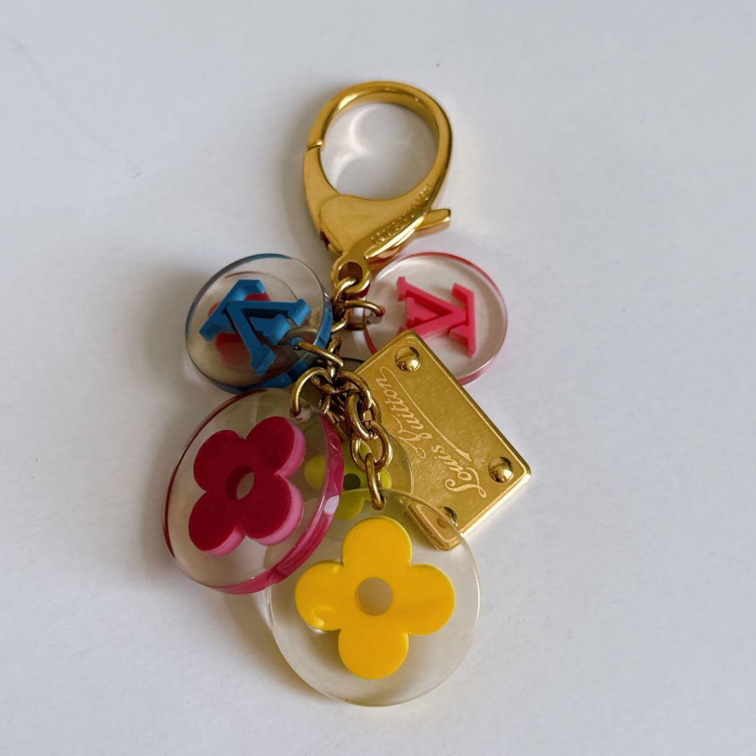 ルイヴィトン　マルチカラー　M60046 ゴールド　ポルトクレ　キーホルダー