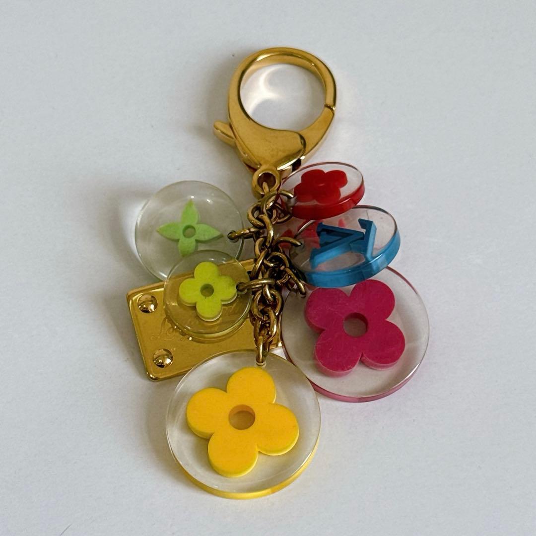 ルイヴィトン　マルチカラー　M60046 ゴールド　ポルトクレ　キーホルダー