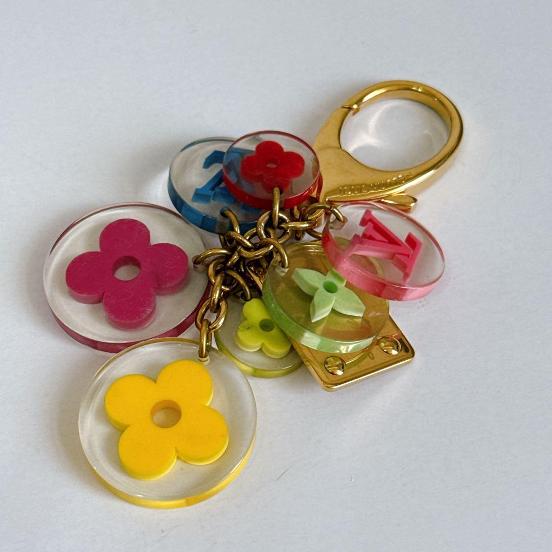 ルイヴィトン　マルチカラー　M60046 ゴールド　ポルトクレ　キーホルダー