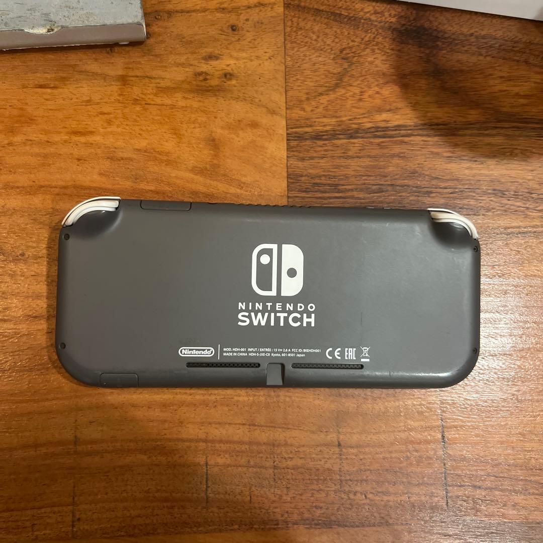 Switch Lite グレー 本体 (訳ありジャンク品)専用ケース付き