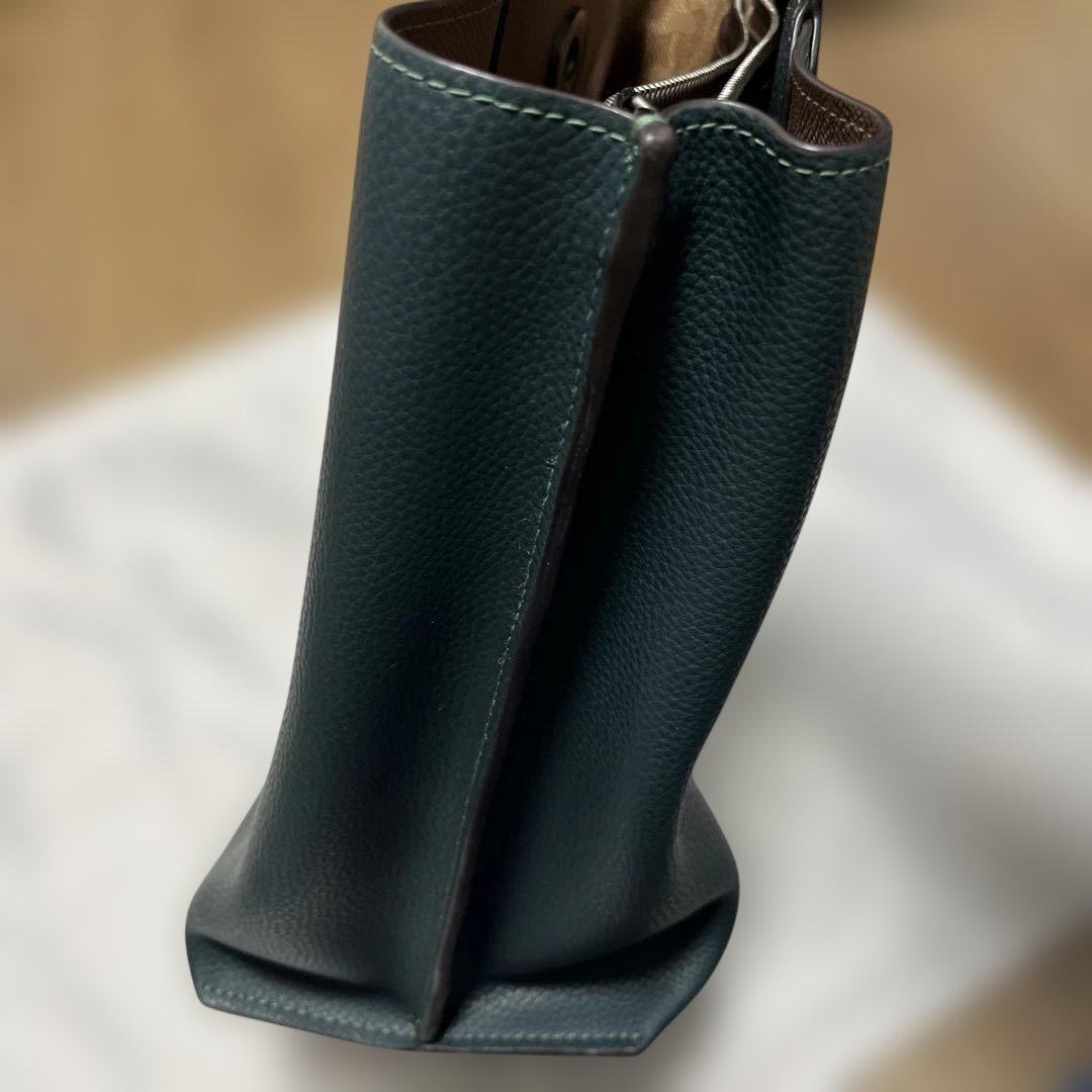 COACH ウィロウ トート ウィズ シグネチャー キャンバス インテリア