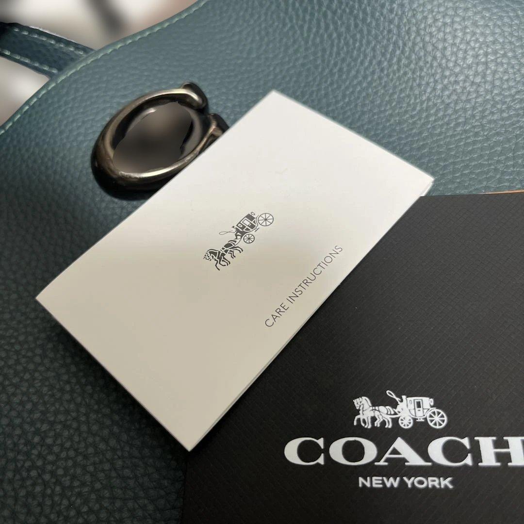 COACH ウィロウ トート ウィズ シグネチャー キャンバス インテリア