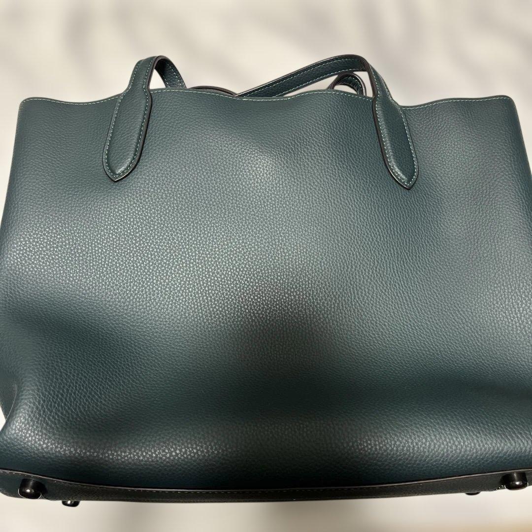 COACH ウィロウ トート ウィズ シグネチャー キャンバス インテリア