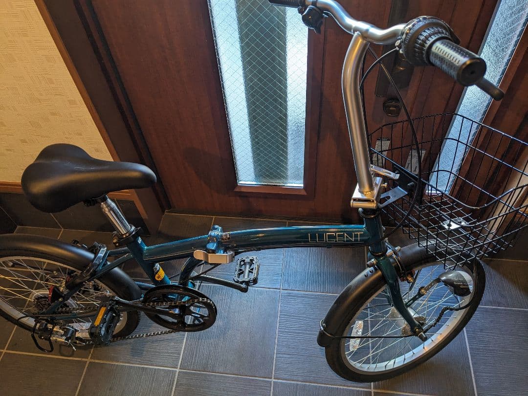 LUCENT 折りたたみ自転車 ブルーグリーン
