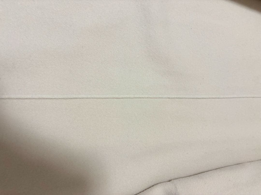 ノーリーズソフィピンクホワイトノーカラーロングジャケットバイカラー